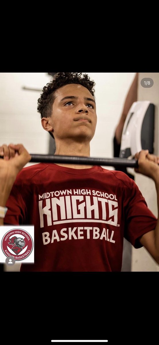 dhati's tweet photo. My son is on the grind! Do you see that sweat!? It may be water he splashed on his face as well. #varsitybound https://t.co/qiDw9e8qJ3