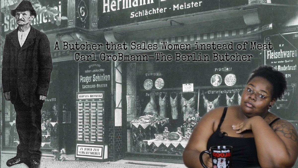 H0LL1DAY's tweet image. Find out what Carl GroBmann did as his time as a butcher. Holliday
 
VIDEO! - youtu.be/hOsjkFzhsIY
 #truecrimepodcast #truecrime #butcher #sexwork #Holliday #berlingermany #monster #serialkiller #killer