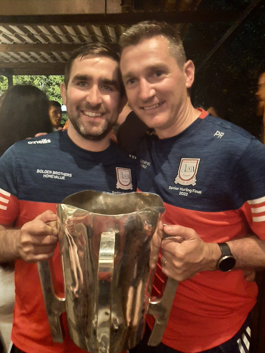 RossiterPaddy's tweet photo. What a few days👏 we are lucky to be involved in such a fantastic management team, but to do it with this man is unreal👏👍 years of hard work has finally paid off🏆🏆#seniorcountychampions
#whataclub
@FrankDevereux @FernsGAA https://t.co/5Ndei0kHPw