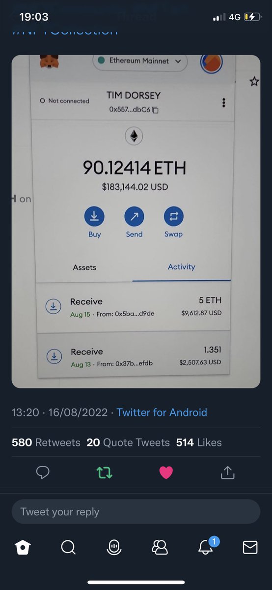 Scorchayy's tweet photo. @TimsBlockChain Feeling bullish about this tweet 👀👀👀0xA82a83991AdfE4Bd3c741b3DB6C0F09906eeac9E https://t.co/m3Oecjm8iH