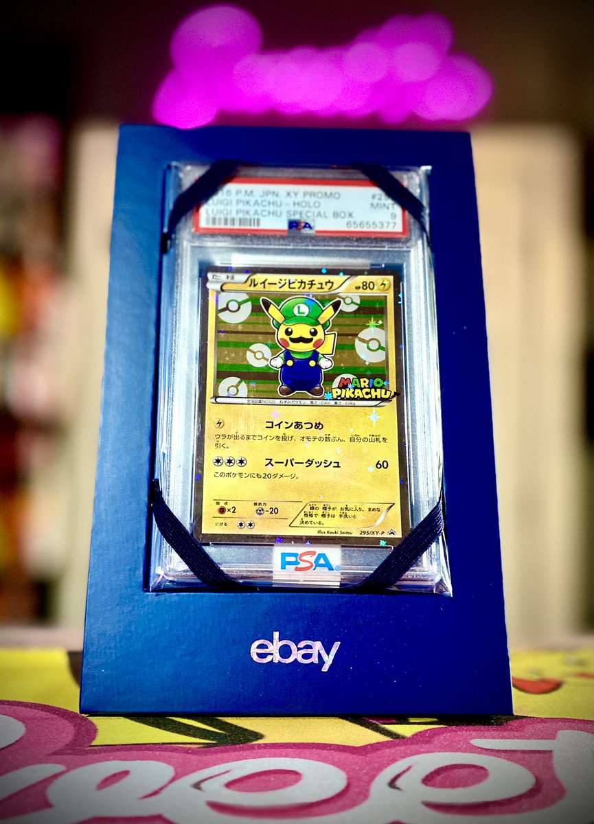 TTVSweet4U's tweet photo. 🕹IT’S-A ME, A GIVEAWAY!🕹

As promised, I’m going to give away this PSA 9 Luigi Pikachu!

�� LIKE
+
🍀 RETWEET
+
💵 SHOW ME A GIF OF YOUR FAVORITE MARIO GAME!

Winner will be drawn LIVE on Monday Aug 22nd at https://t.co/RzRmXBCVCa!

#Pokemon #Luigi #Mario #Pikachu #Giveaway https://t.co/xZFgMS8JHj