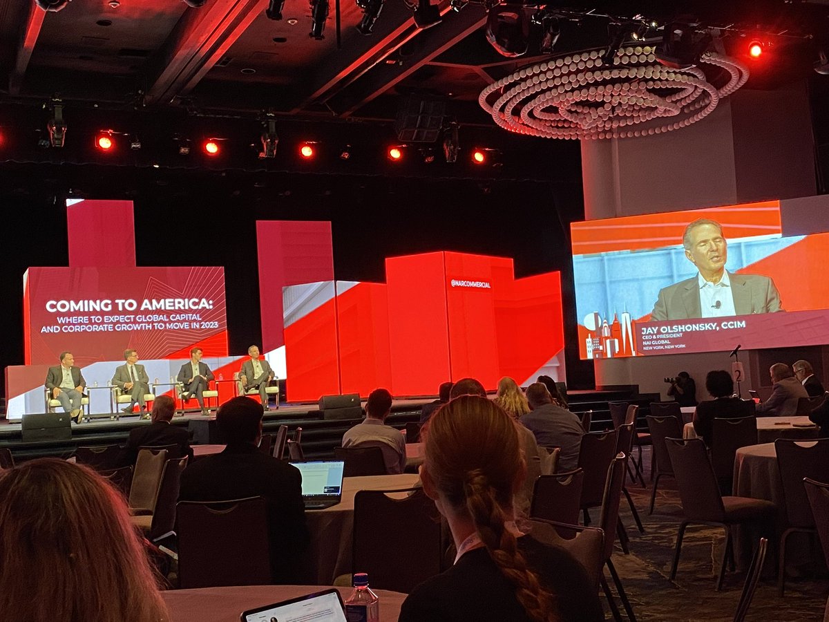 NAIGlobal's tweet photo. Don’t miss NAI Global President &amp; CEO, Jay @Olshonsky, speak on overseas investment into the U.S. at #C5Summit! https://t.co/jxRIm9fGb9
