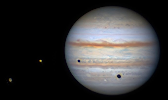 pcpointer's tweet image. Jupiter mit self-Made Newton Teleskop 12&quot;

Video: youtu.be/pUIWyHo17oY

#Astrophotography #dss #deepskystacker #deepskyphotography #deepskyfotography #astrologie #teleskope #teleskop #telescopes #telescope #newton #zwoasi178mc #zwo #sharpcap  #cloudysky #planeten #jupiter