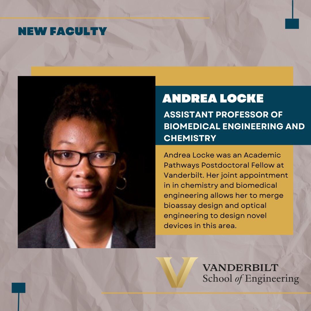 Vanderbilt BME on Twitter: "Welcome Prof. Andrea Locke!!  https://t.co/EIUIJMJA3w" / Twitter