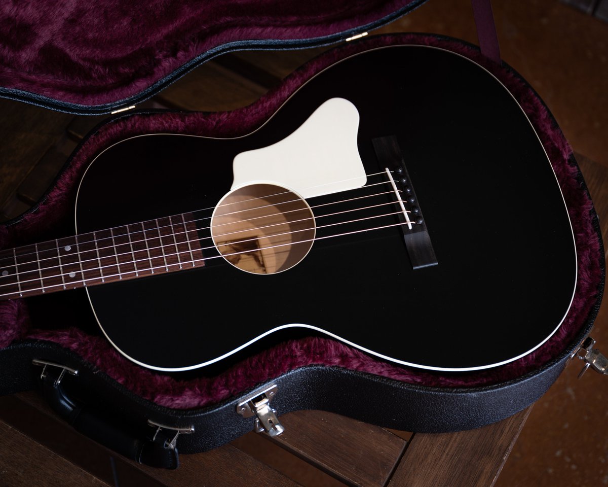 WaterlooGuitars's tweet photo. Our WL-12's flat maple back and 12-fret design offer focus, projection, and a pronounced front end attack that combine for a unique yet versatile voice.

#jetblack #acousticguitar #12fret #handmade #atx #waterlooguitars https://t.co/uofK2gLM3D