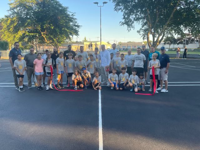 Keith4Congress's tweet photo. This is what results look like. Brand new basketball courts for our Summer League. 7 million dollars from the State and hundreds of thousands funded to improve our local parks. All while holding the line on taxes! Corbett for Congress! https://t.co/8Hu6WJPr2F