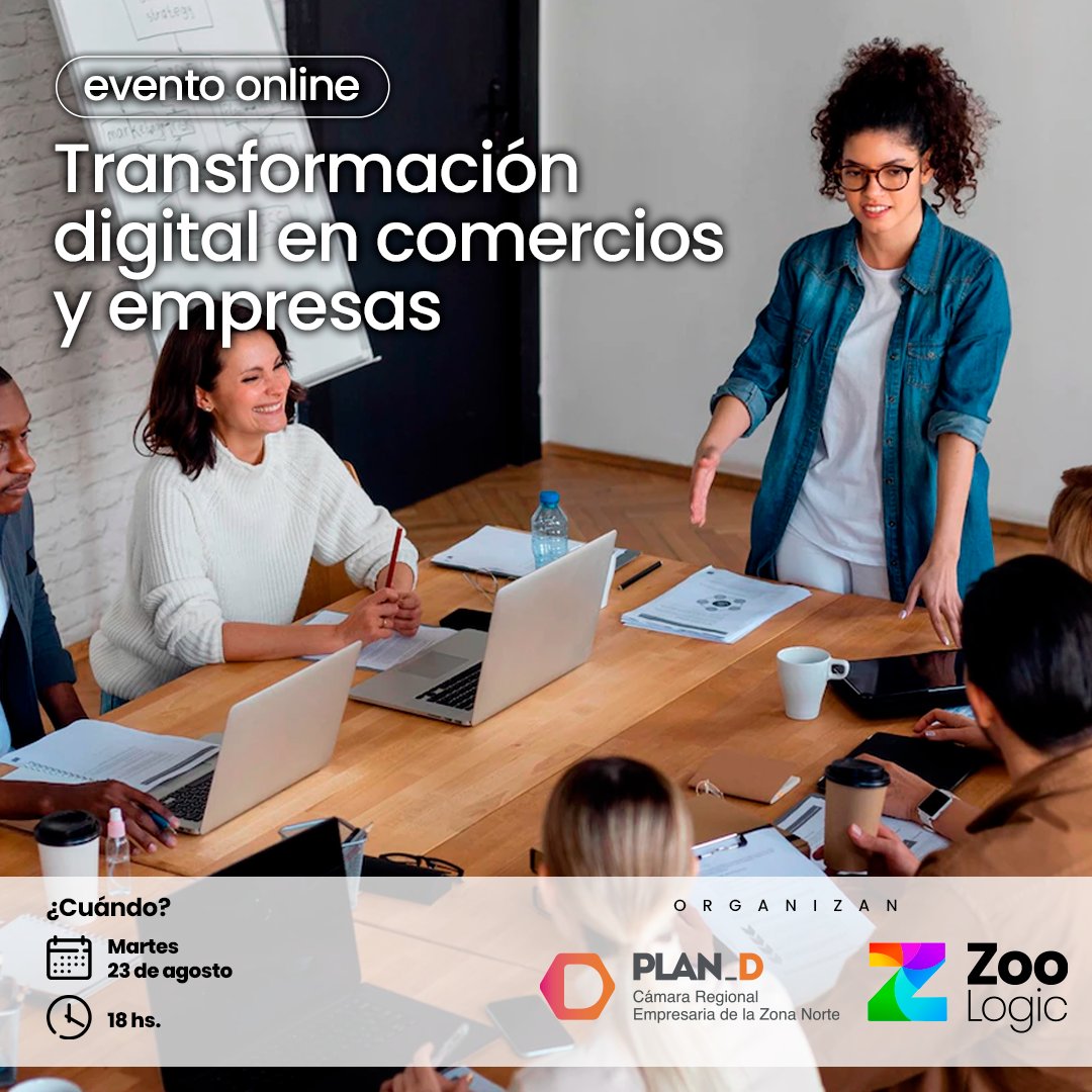 ✔️ <a href="/zoologicarg/">Zoo Logic</a> y #PlanD invitan a un encuentro online exclusivo para socios donde se mostraran herramientas para mejorar la gestión de su negocio.

🗓 23 de agosto.
⌚️ 18 hs.
📍 Zoom.

Inscripciones:
bit.ly/3C1pO8B