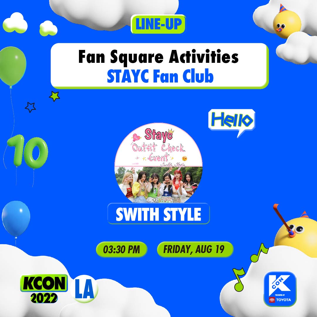 kconusa's tweet photo. INVITING ALL FANS📢 💙💚
Get ready to cheer on artists with fellow fans! Don’t miss out &amp; join in on the fun at the FAN SQUARE🥳

TO1 / TOgether
CRAVITY / LUVITY
STAYC / @dashee_kpop
LIGHTSUM / SUMIT 

#KCON #KCONUSA #KCON2022LA https://t.co/rzWuIPJL2E