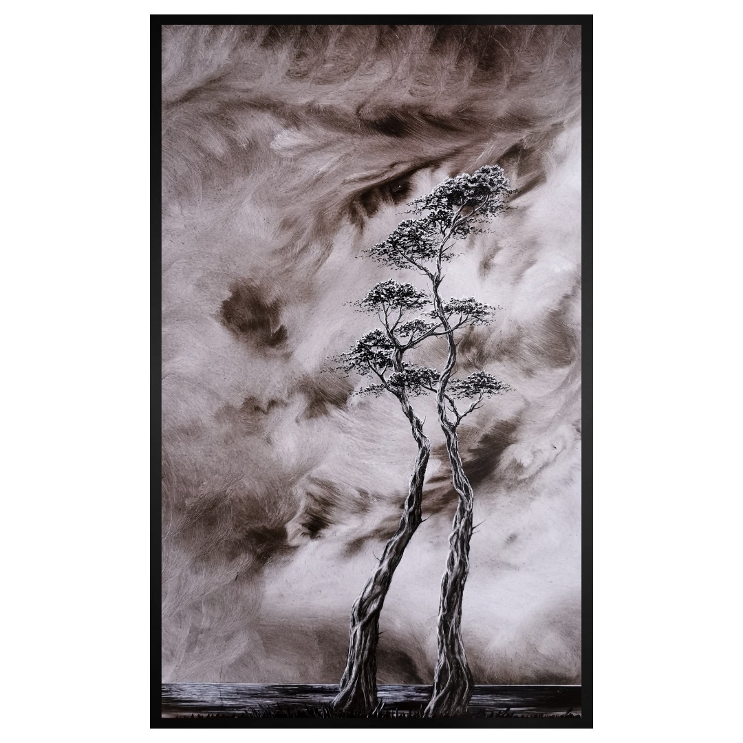 Catrionareids's tweet photo. Touching the Sky 

Ink Painting
50x25cm

#noir
#bnw
#InkDrawing 
#contemporaryink
#love 
#sky https://t.co/TWUlNZCglu