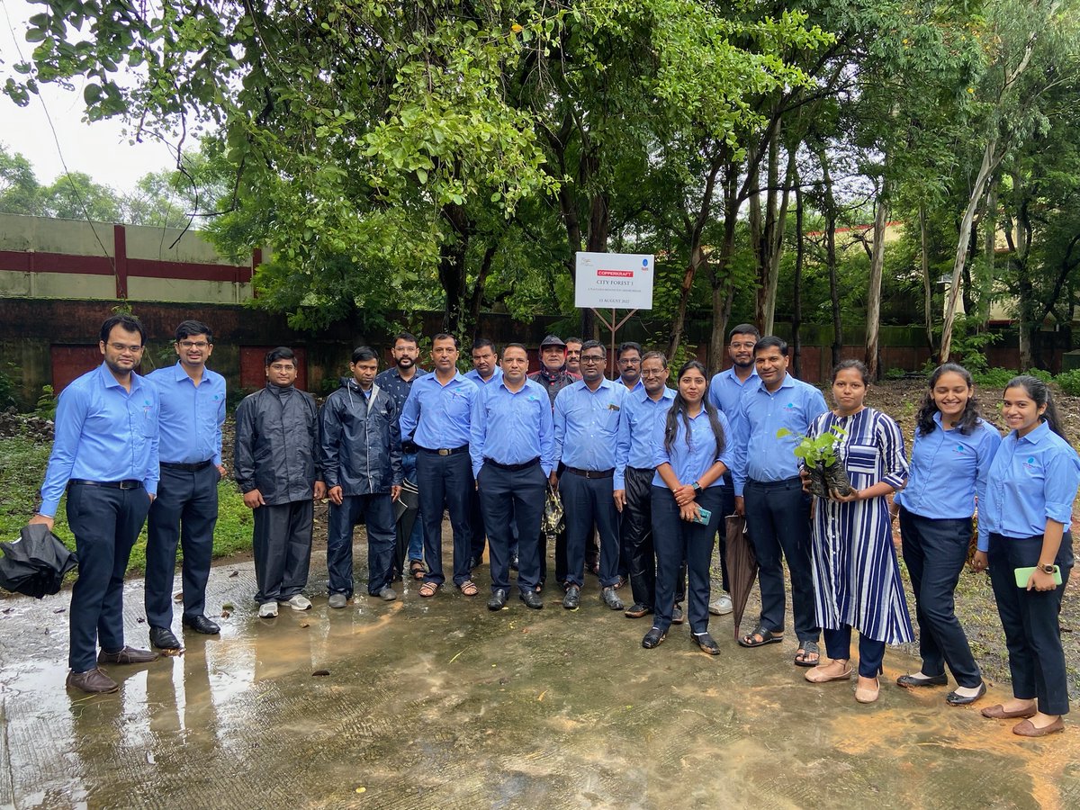 theCopperkraft's tweet photo. 4/n
All afforestation here at the #CopperkraftCityForest is carried out under the expert guidance of Mr. Ambrish Kela and #Scientech Eco Foundation. We are extremely thankful them and to the #MadhyaPradeshPolice for giving us this precious site for #afforestation. https://t.co/VUXad2OvTp