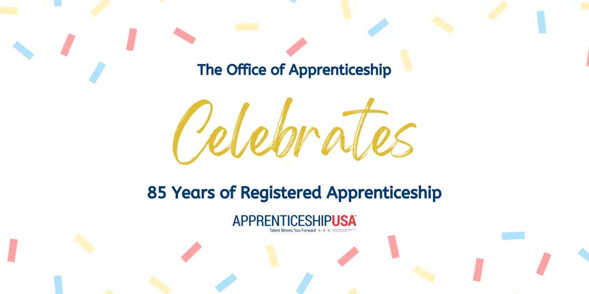 USDOL's tweet photo. Today marks 85 years since the National Apprenticeship Act first established Registered Apprenticeship as a national initiative. https://t.co/vBbGQAJFAe