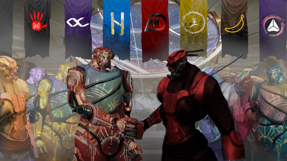 DarkMatterDAC's tweet photo. Dark Matter are one of the founding members of the new Ustur Security Council.
A place for all Ustur aligned players of @staratlas to meet and collaborate.
@WeAreStarAtlas https://t.co/u96ewx96tq