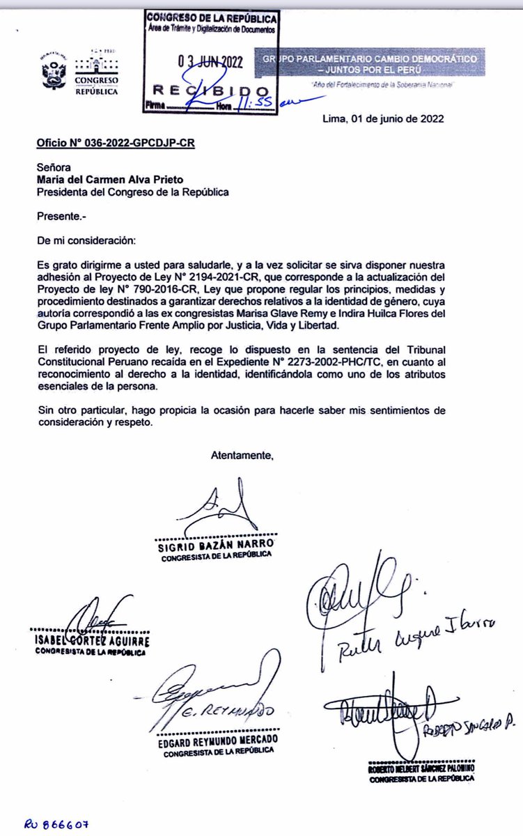 RuthLuqueIbarra's tweet photo. recordar q en junio del 2022 nuestra bancada solicitó su adhesión y actualización del #PL790 q propone ley de #IdentidadDeGenero. El proyecto actualizado es el #PL2194 Espero q la igualdad real se plasme. https://t.co/iTnBdm1JK7
