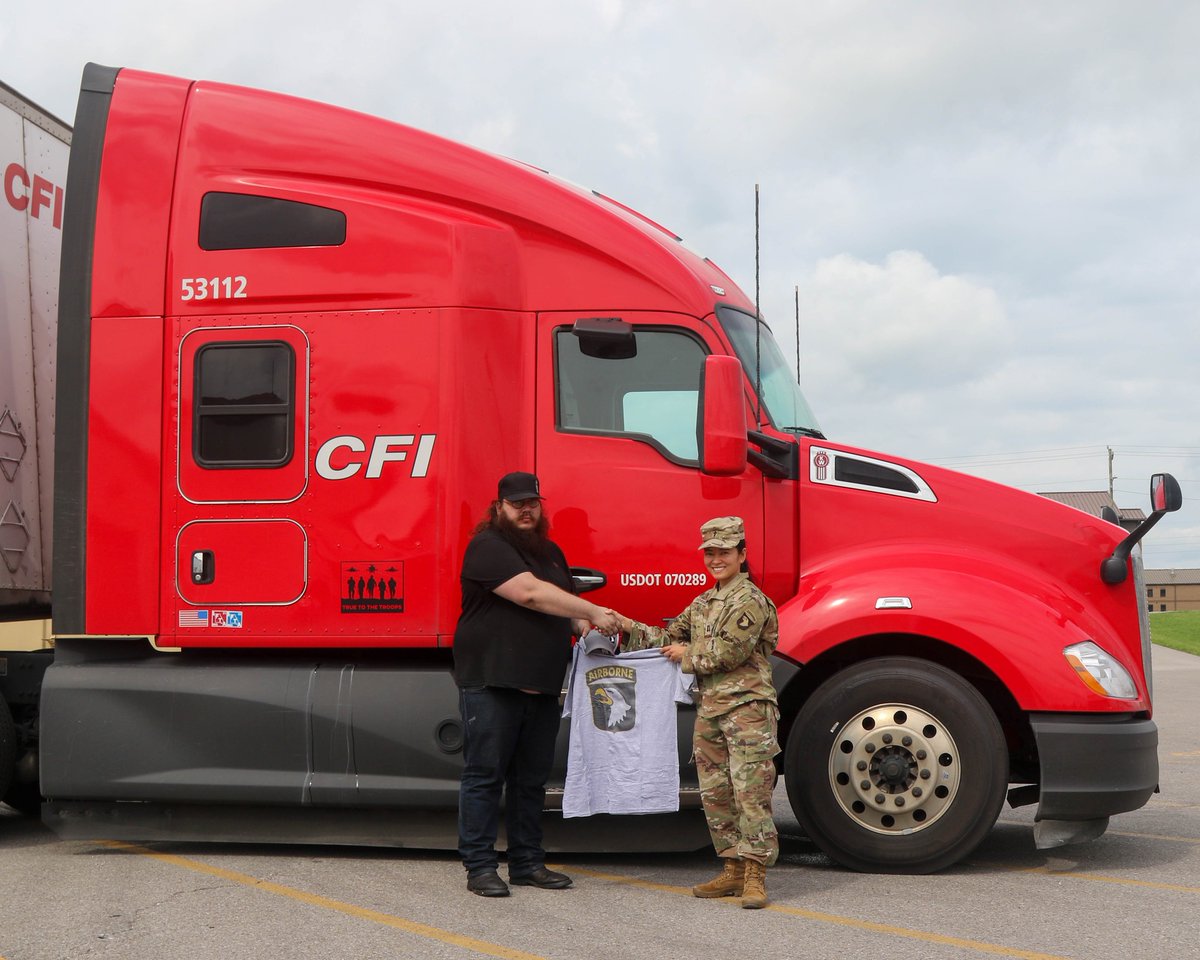 WeDriveCFI's tweet photo. Another successful Holy Joe's delivery was made in Fort Campbell, Kentucky. We are quick to jump on any opportunity to give back to those who do so much to protect our country. 🇺🇸 #Truetothetroops https://t.co/v2HWtdcase