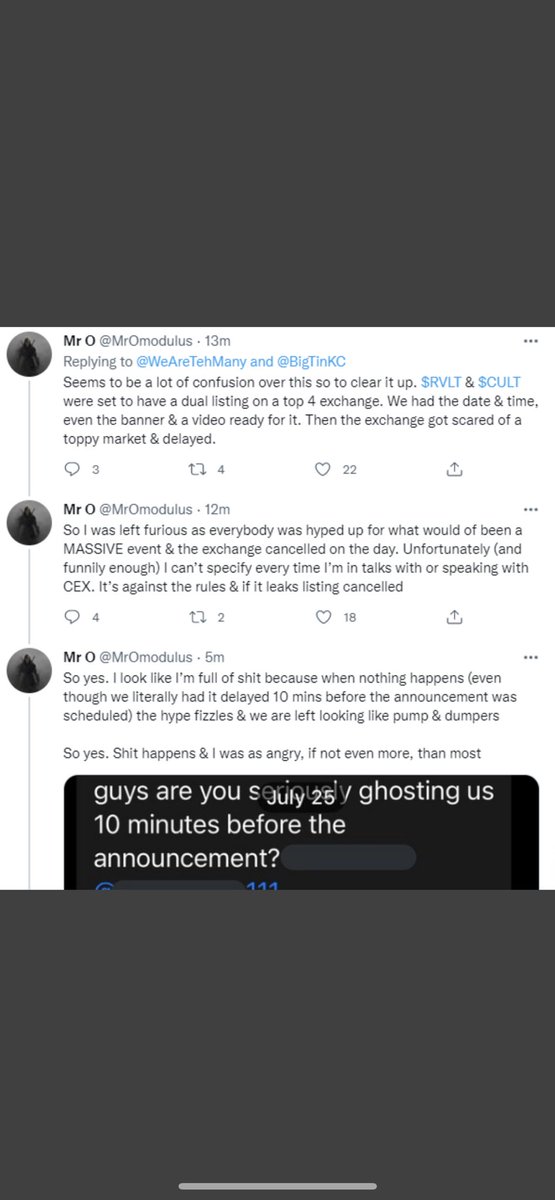 BeefyCrypto22's tweet photo. Some folk seemed to want/expect more from yesterday &amp; there has been a little deflation in the camp (as well as the tokenomics) this thread by @MrOmodulus being transparent and unnecessarily honest in going out of his way to explain what was actually planned yesterday for $Cult https://t.co/GQ3RBkh5iw