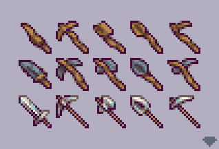 mirrutatep's tweet photo. Some Minecraft tool sets

#pixelart https://t.co/ulAORSTPFy