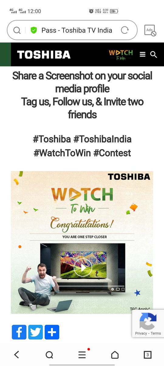 LeelaLenka's tweet image. #Toshiba  #ToshibaIndia #watchToWin #contest