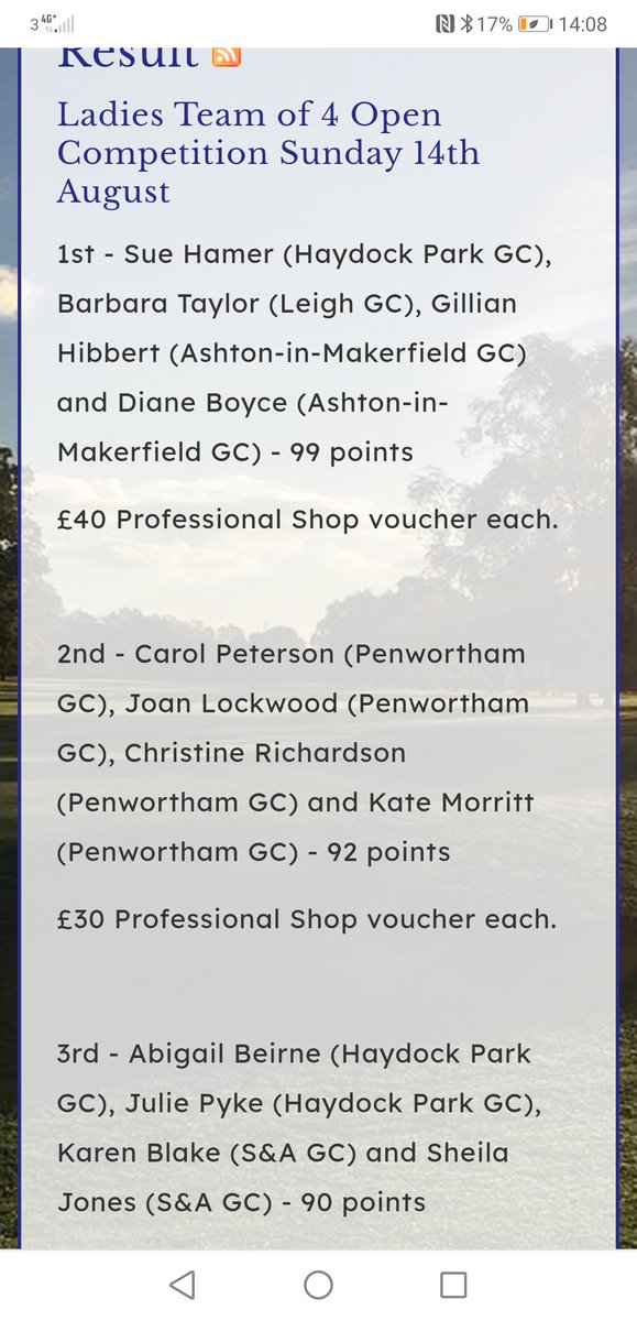 HaydockParkGC's tweet photo. We had a great day on Sunday hosting our Ladies Team of 4 Open! 🏌️♀️
Congratulations to the winners - we hope you all had a wonderful day with us! 🙌
#teamof4 #ladies #open https://t.co/MGgmPmIdbk