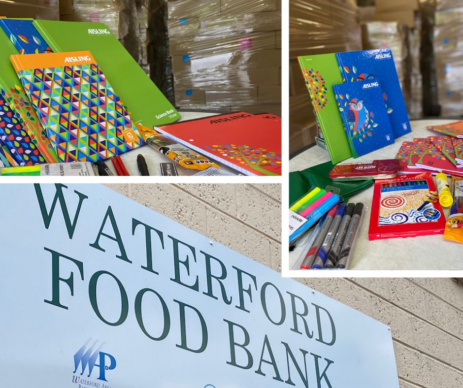 Busy few weeks ahead here at Waterford Food Bank as we co-ordinate the distribution of School Kits
The school kits are supplied to Waterford Food Bank through the FEAD programme (Fund for European Aid to the most Deprived) and will go to students all over #Waterford.