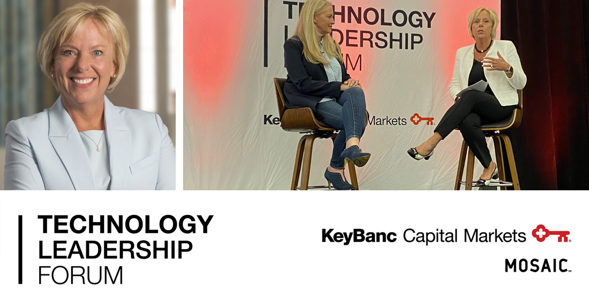 Amy Brady, CIO of KeyBank and Yolande Piazza, VP Financial Services, Google Cloud, shared insights into how KeyBank became one of the largest regional U.S. banks to operate on Google Cloud. They also explored the challenges &amp; considerations for banks moving to the cloud #KBCMTech
