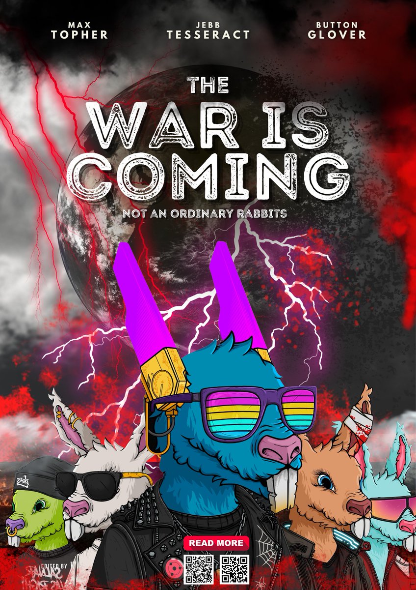 “Something seethes beneath us, comrades.  A long-fingered darkness reaches up to the Warrens.  Gather your breath, and the spoils of your greatest jumps.  Band together, scavengers.  War is coming.” 

#MoleWars #Cardano #NFT #CardanoCommunity <a href="/DeadRabbitRS/">Dead Rabbit Resurrection Society</a>