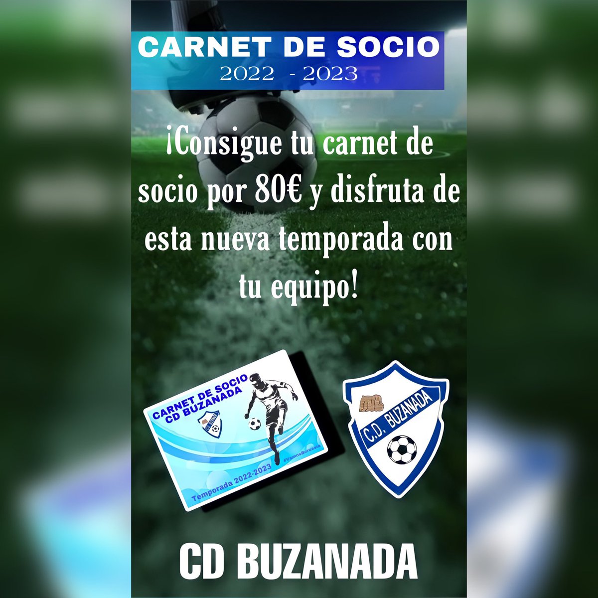 ¡CARNET DE SOCIO 2022-2023! 
🔊Ya tenemos disponible nuestro carnet de socio de esta temporada 2022-20223‼️
⭕️Si quieres disfrutar de esta temporada junto a nuestros jugadores del Clementina de Bello, hazte con tu carnet de socio🏟
✔️ABÓNATE⚪️🔵 #VamosBorussia 
#TodosAlClementina
