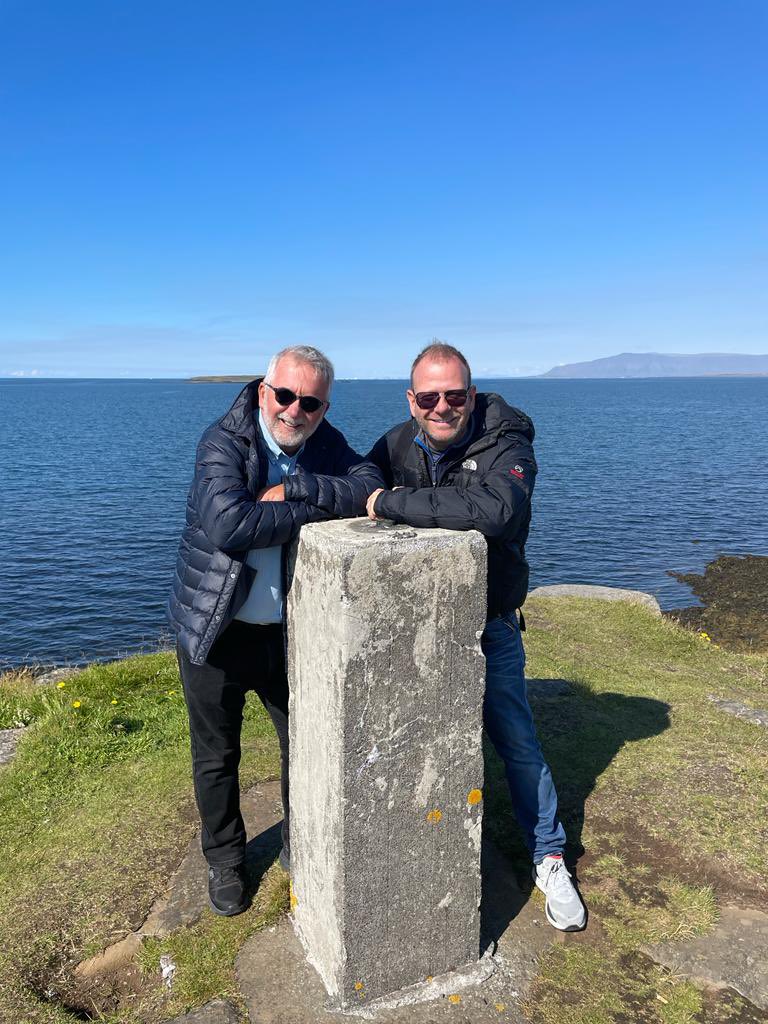 Rikkijay's tweet photo. Brilliant to meet up with my good mate and top comic @ukcomic in Reykjavik today. We’ve met in some wonderful places throughout the world over the years. Always a joy! #topturn #jaywalking https://t.co/emmab4Gmfh