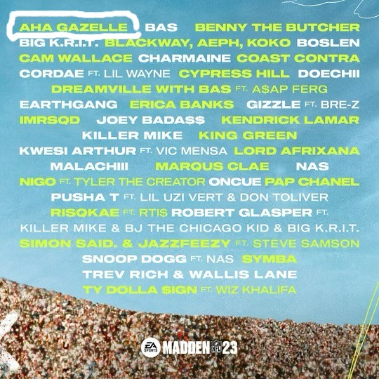 Grambling1901's tweet photo. Shoutout to Grambling State Alum and recording artist, @ahagazelle whose music will be apart of the official Madden 23 soundtrack. Other big name artists featured include Kendrick Lamar, Snoop Dog, and Wiz Khalifa. Congratulations on this major accomplishment, #gramfam 👏🏾👌🏾. https://t.co/aDYe9Xbjbj
