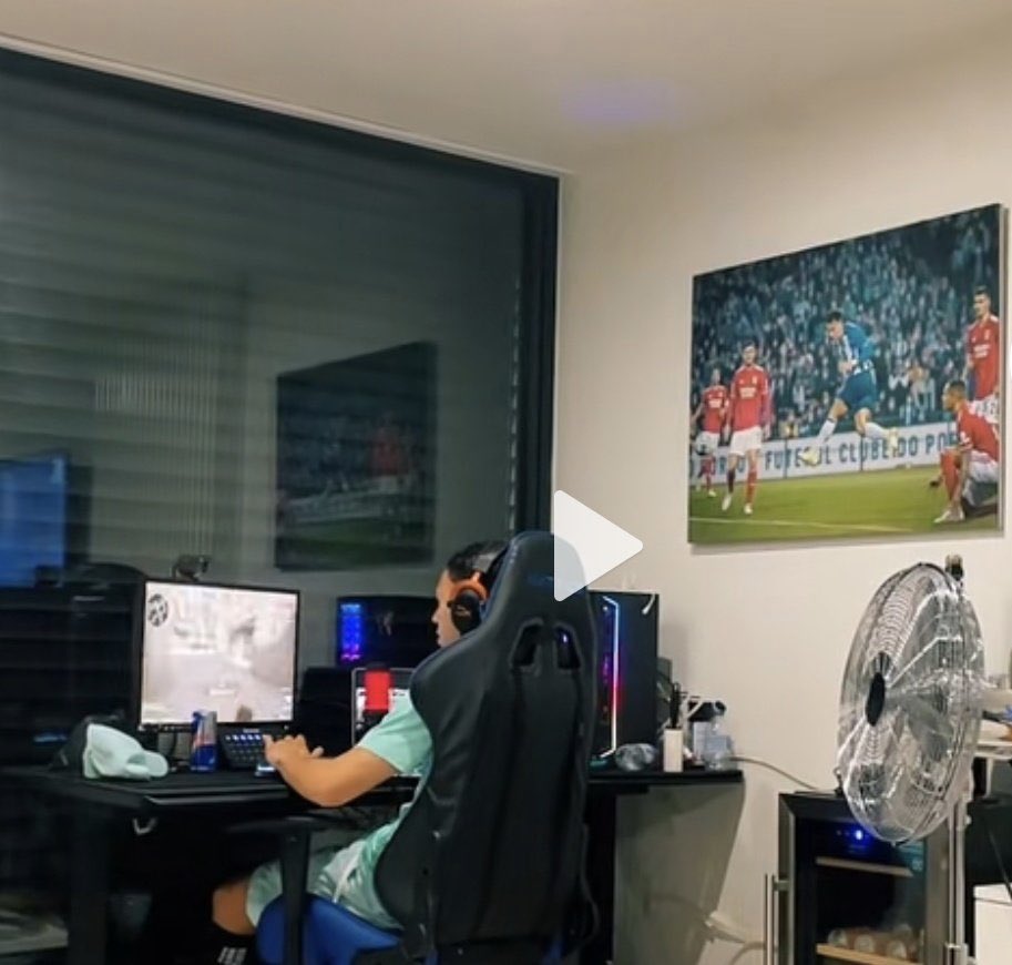BlueHeart1893's tweet photo. O quadro atrás dele enquanto faz as lives @FCPorto 💙 https://t.co/kpKagjFsK1