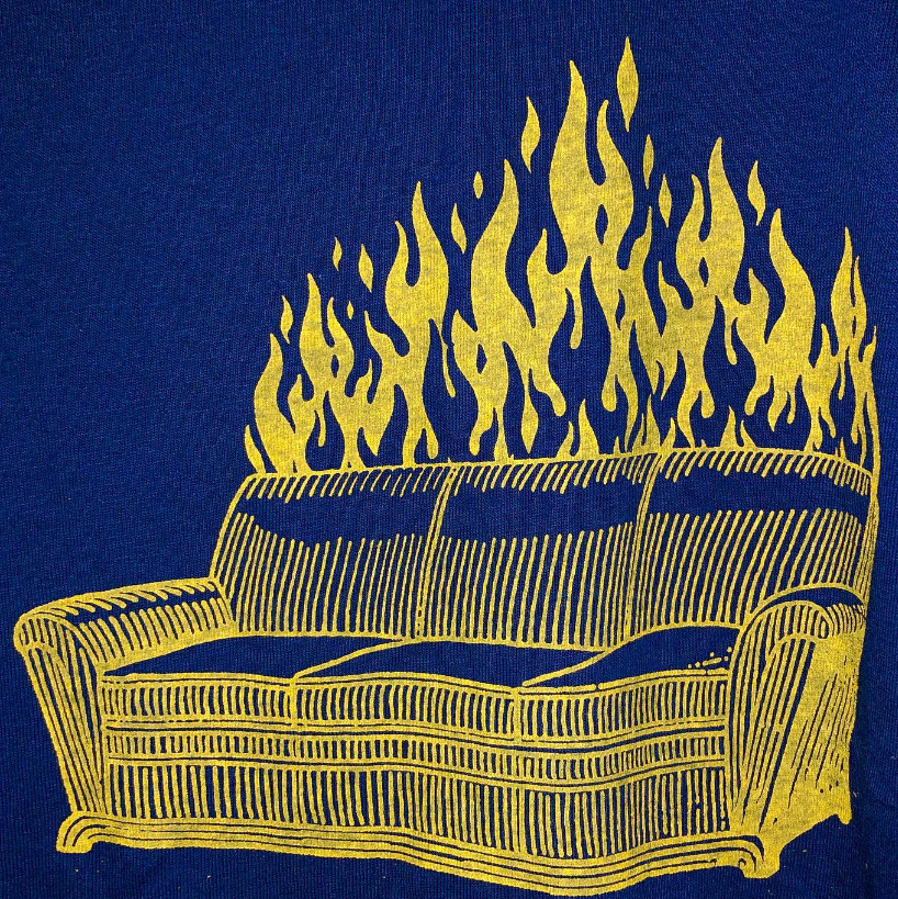 The start of #CollegeFootball is only a few weeks away 🏈

Tell us this design, by Eli Pollard, 1 of our 5 amazing WV-based artists, must somehow be included as 1 of <a href="/1863nft/">1863</a>'s 50 Iconic Images! 

If you know, you know! 🔥

#burningcouches #wvu <a href="/WVUfootball/">West Virginia Football</a> #letsgo #NFTCollection