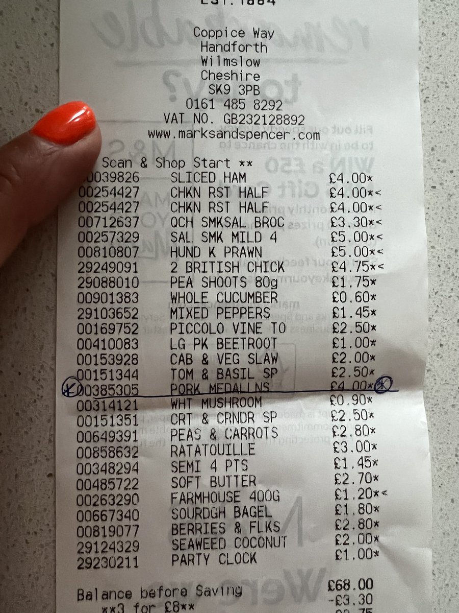 fi_fitz's tweet photo. @marksandspencer I bought them yesterday from Handforth Dean. Attached is the receipt and barcode. Thank you. https://t.co/jjsnZQm0X8