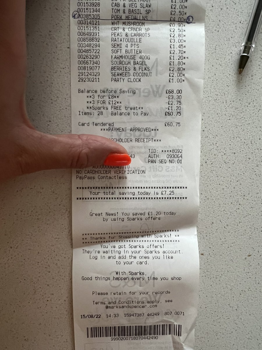 fi_fitz's tweet photo. @marksandspencer I bought them yesterday from Handforth Dean. Attached is the receipt and barcode. Thank you. https://t.co/jjsnZQm0X8