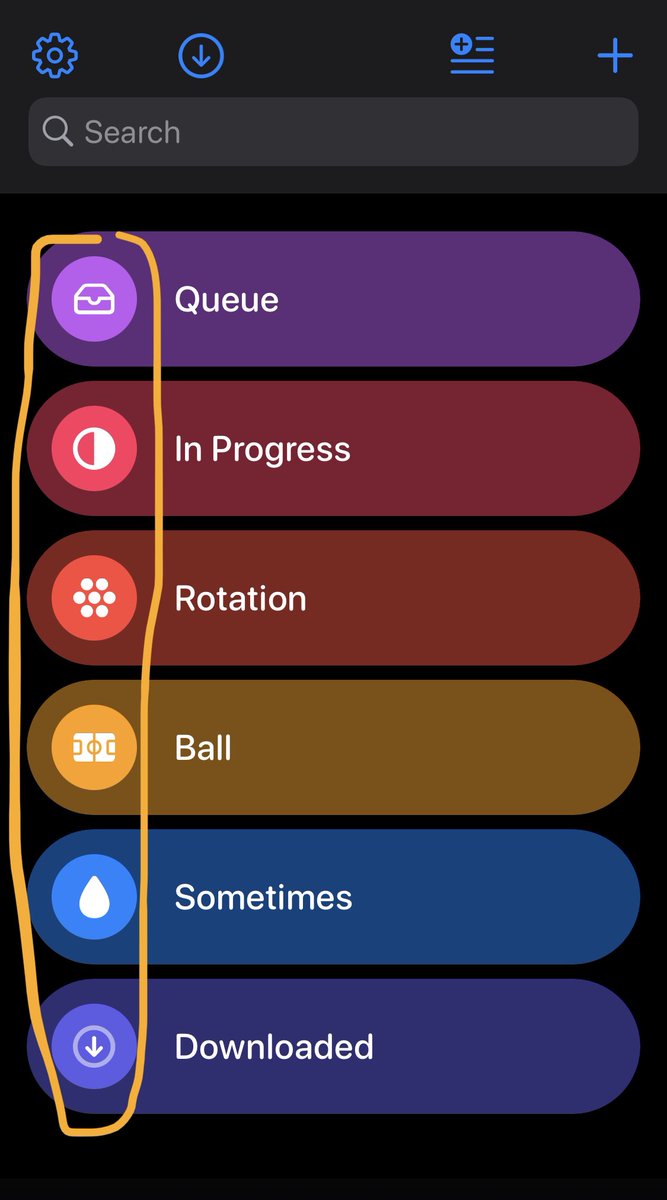 justinsengly's tweet photo. @OvercastFM I think the Playlist custom color UI is a bit overwhelming. I’d love if these circles had the color fill but the surrounding container was dark grey instead of the color’s tint. I’d also love a grey option in general. Thanks for reading Marco! https://t.co/Uvye8iJeRi