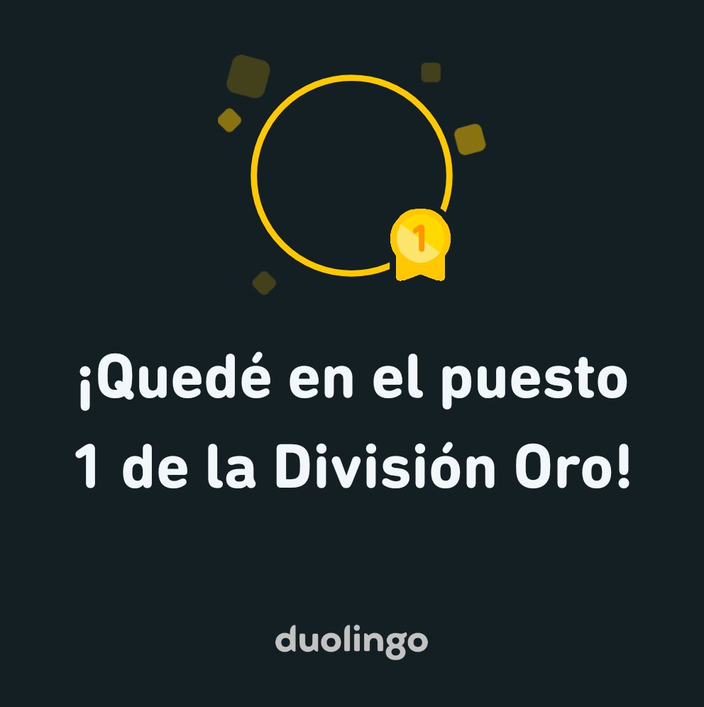 vicha20's tweet photo. Subí de puesto en mi división. Duolingo es gratis, divertido y efectivo para aprender idiomas. ¡Te invito a aprender conmigo! https://t.co/vvgnvRUdOr https://t.co/20BWYjvriu