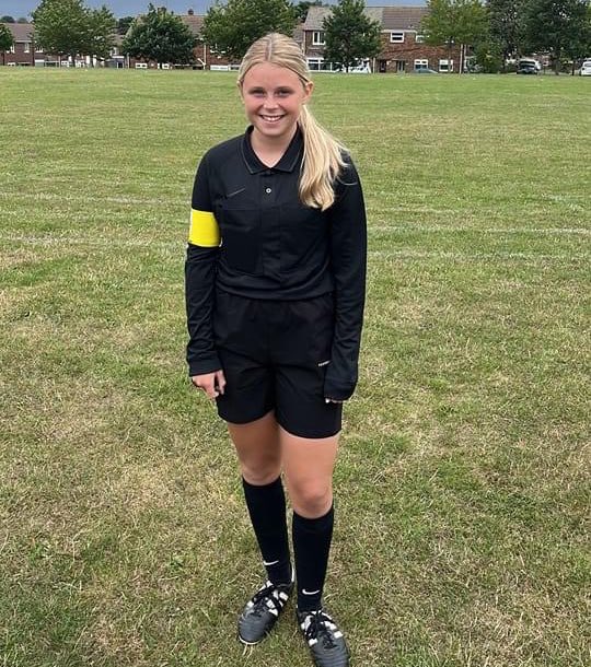 This is my 14 year old daughter Abbey's first match as a referee, she did amazing and we’re so proud of her. Good luck on your Referee journey Abbey. 

🟨🟥 #Norefnogame

<a href="/UEFA/">UEFA</a> <a href="/EnglandFootball/">England Football</a>