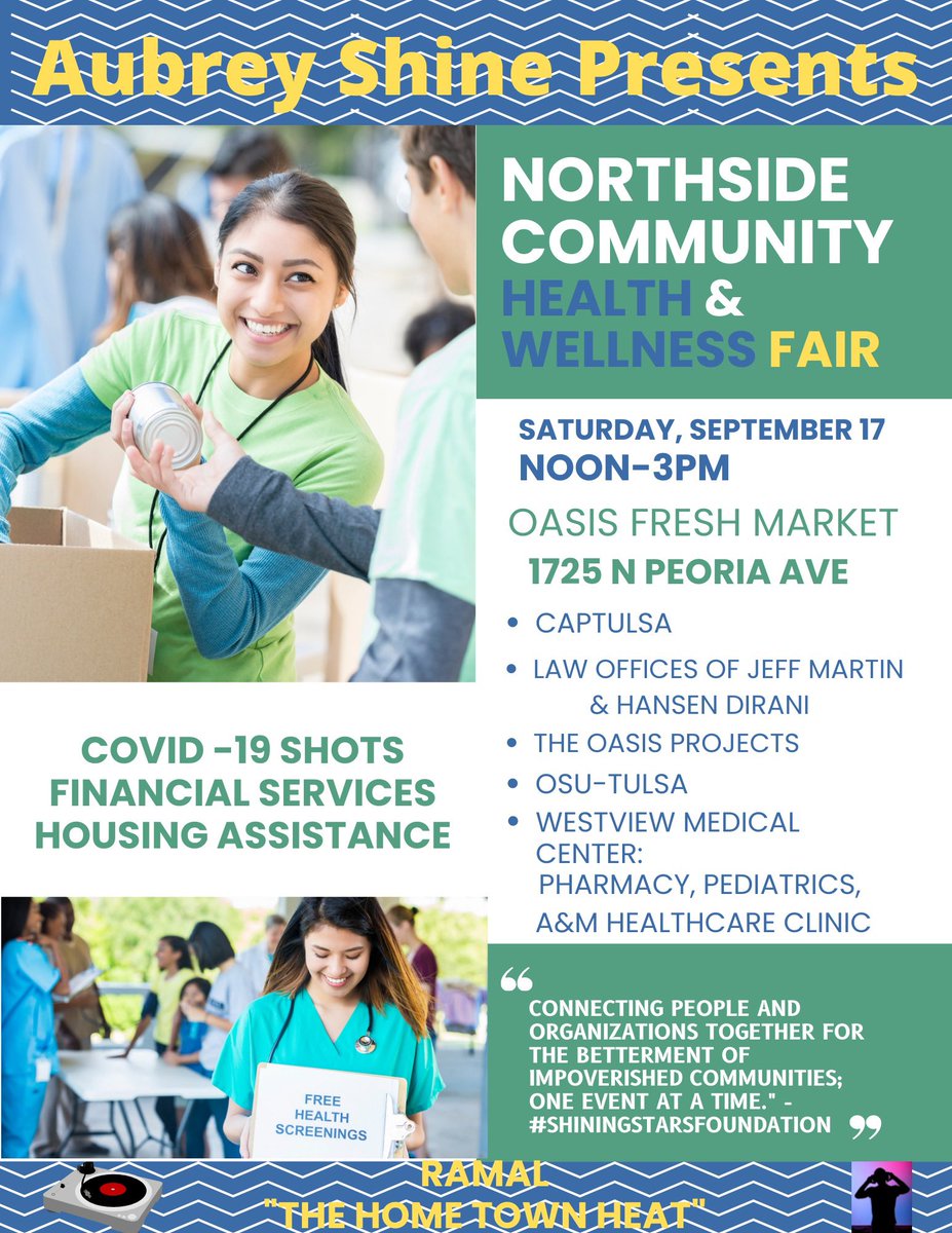 TheeAubreyShine's tweet photo. So happy to announce this community event in North Tulsa‼️ https://t.co/f6i29D7nJi