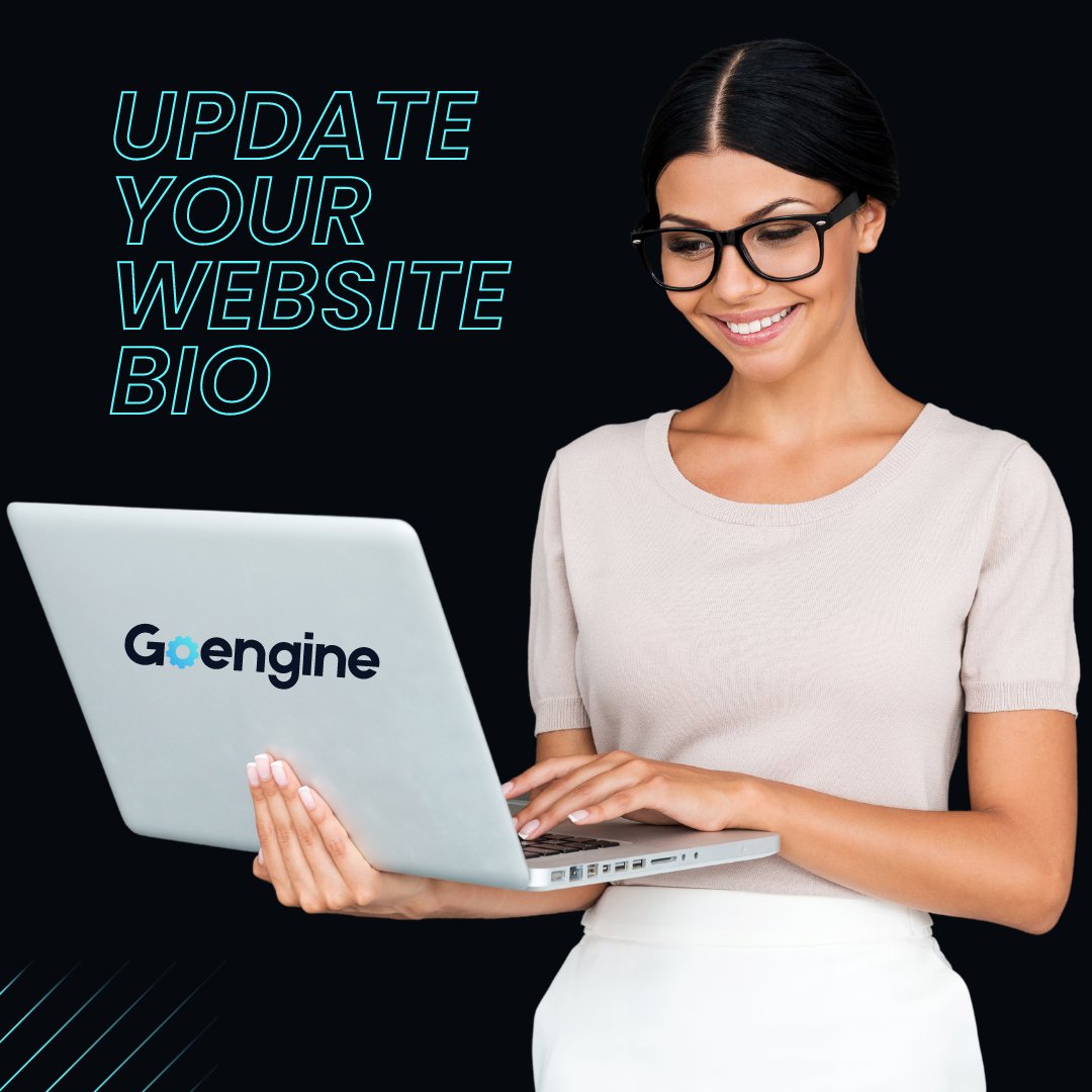 dendenvera's tweet photo. When was the last time you’ve updated your website bio? Prospective clients read them. 
It may be the only thing they read about you when deciding to hire you. Make sure you put your best foot forward when crafting it.

https://t.co/4JMXbhFiYT 

#goengine #seo #digitalmarketing https://t.co/ttlxAFv7aS