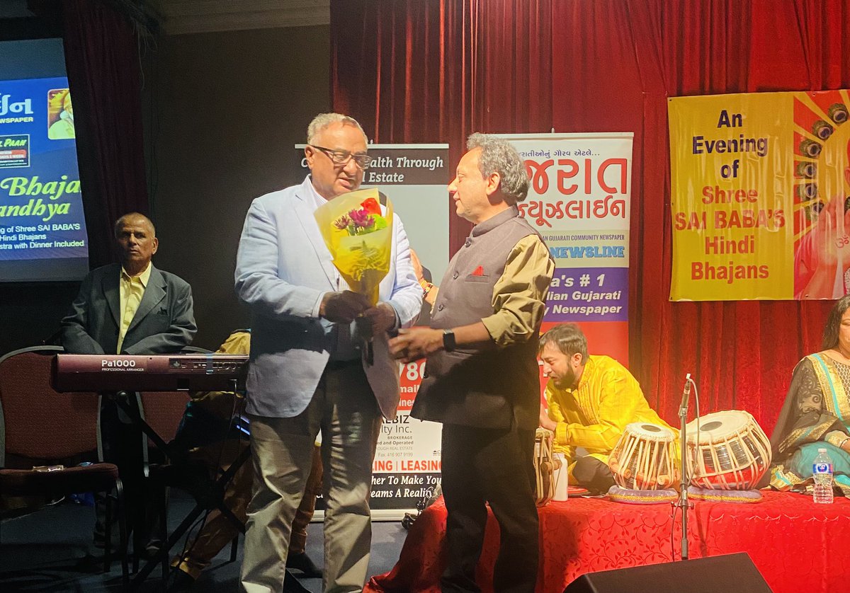 I was delighted to be a part of the Sai Baba Bhajan organised by Lalit Soni during the weekend at Brampton