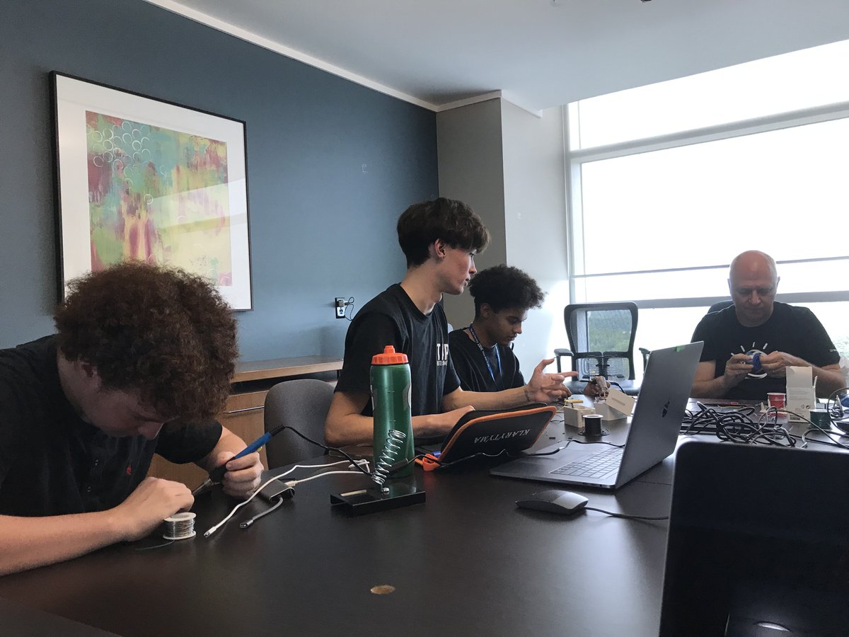 markusvankempen's tweet photo. We are almost done with our P-Tech Internship. The teams and our AirQuality Sensors are looking good 😎and we have data receiving from multiple locations/rooms. #PTECH #STEM #AirQuality #IBM #snpolytechnic #NSCCNews #IoT #Call4Code #PTECHNETWORK #AQI #IBMvolunteer #GoodTech https://t.co/5XYnJ1WGSU