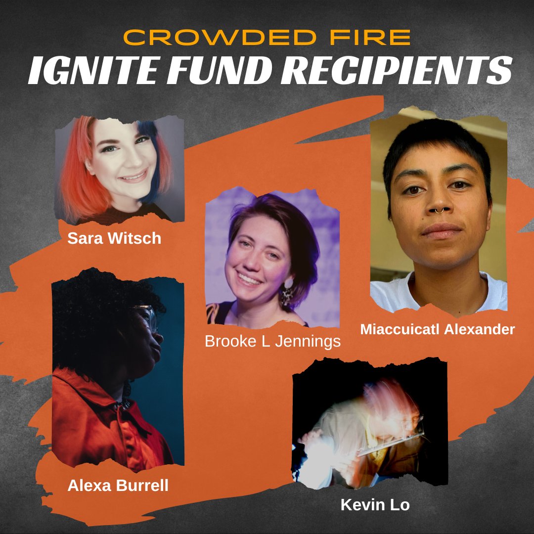 crowdedfire's tweet photo. CONGRATULATIONS to: Miaccuicatl Alexander, Alexa Burrell, Brooke L Jennings, Kevin Lo, and Sara Witsch as the sixth cohort of IGNITE FUND awardees!! The IGNITE FUND awards a total of $10,000 annually to Bay Area theater designers and technicians. https://t.co/Ui4XJICXtO