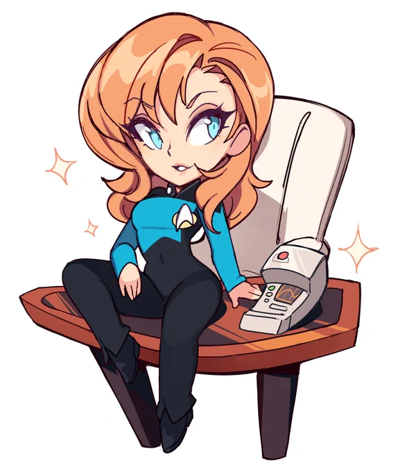 The good doctor, Beverly Crusher. #StarTrek Commission for ~ 