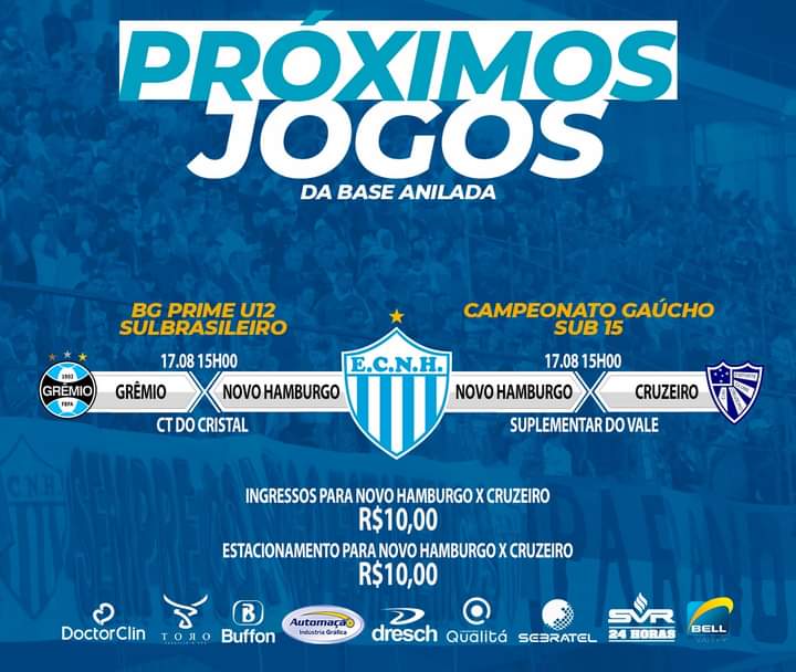 ecnovohamburgo's tweet photo. Base anilada entra em campo nesta quarta-feira
As categorias de base do Esporte Clube Novo Hamburgo terão uma quarta-feira agitada.
O dia reserva jogos pelas categorias sub-12 e sub-15.
Veja mais em https://t.co/d0AdENPL1r
#semprecontigoestaremos #ecnh #baseanilada https://t.co/1DV3XfwzQ3