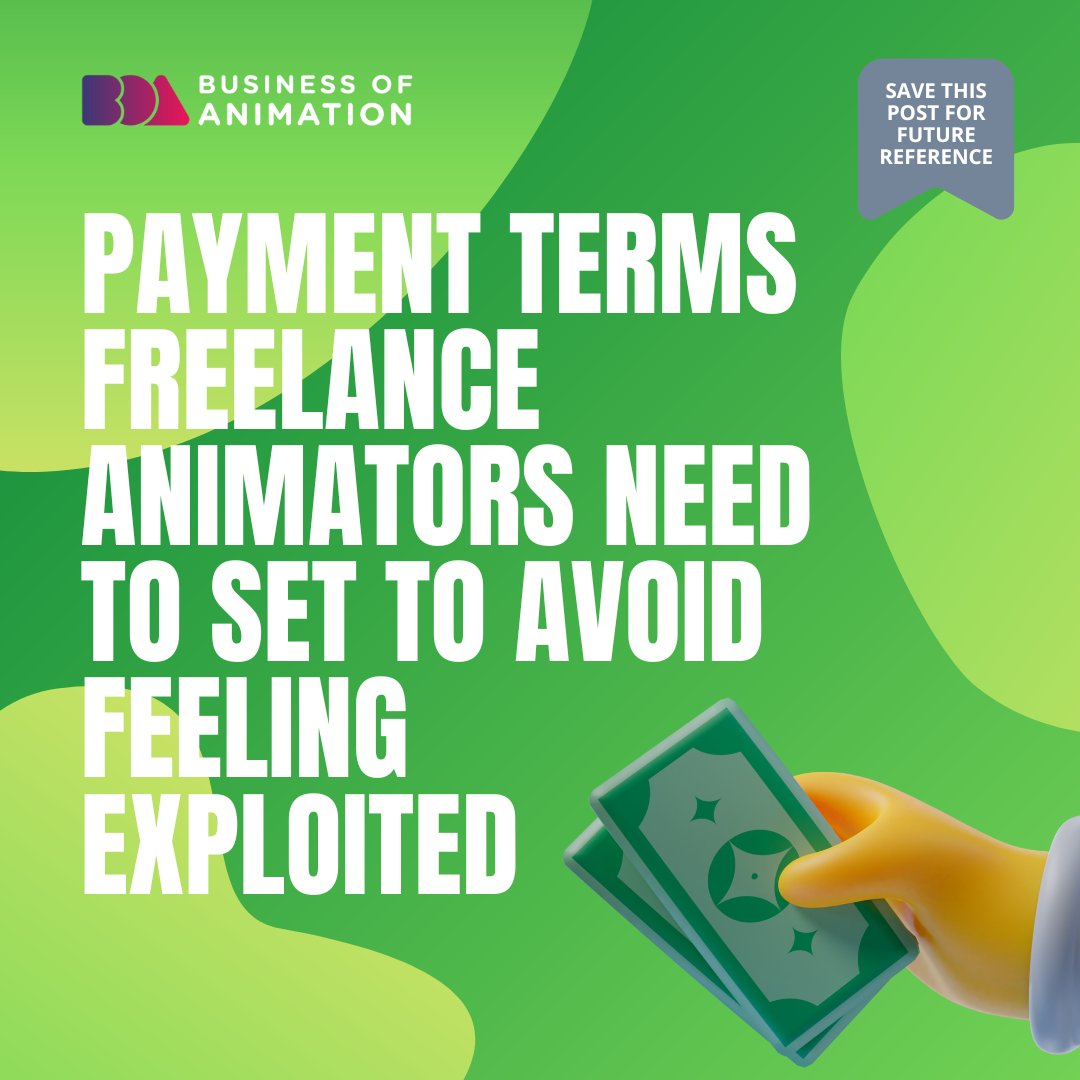 animationbiz's tweet image. Are you experiencing any trouble when it comes to payment collection?

Here are 4 payment terms every freelance animators need to set to secure payments and avoid feeling exploited:
1. Get A Deposit
2. Payment Due Dates
3. Track Invoices
4. Additional Work Fee

#AnimationRate