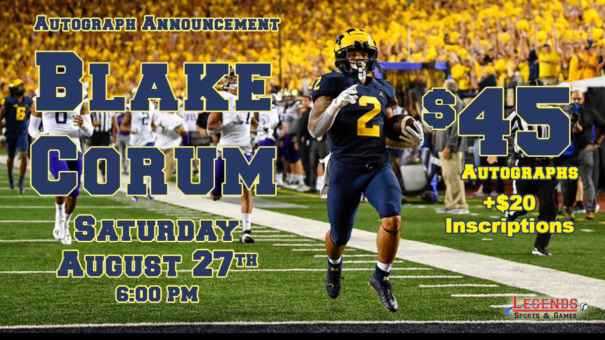 Come meet <a href="/blake_corum/">#2⃣BeSavage</a> August 27th!