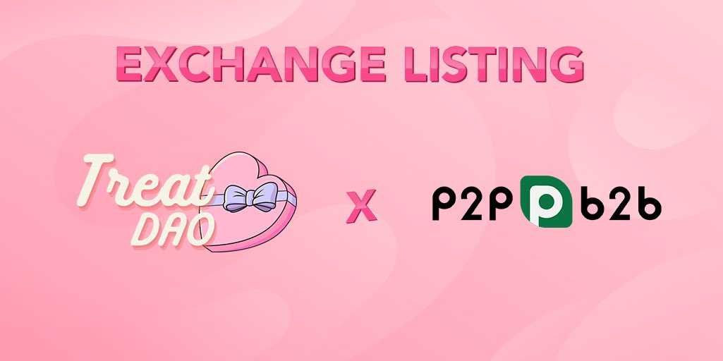 We are thrilled to announce that TreatDAO has been officially listed on <a href="/p2pb2b/">Smacp Online</a> , a top 30 crypto exchange with a strong history of working with projects incorporating and protecting the tokenomics taxes which are important to fund continuous development and marketing. 🎉🎉