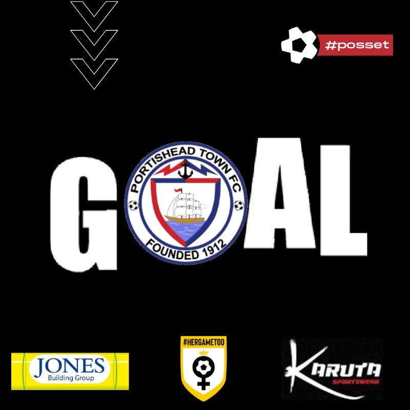 PortisheadTown's tweet photo. 1-0 to #posset! Callum Townsend coolly slots home after he forces the defender into a mistake 🙌⚽️🤍🖤
@swsportsnews https://t.co/IOu6DRwW57