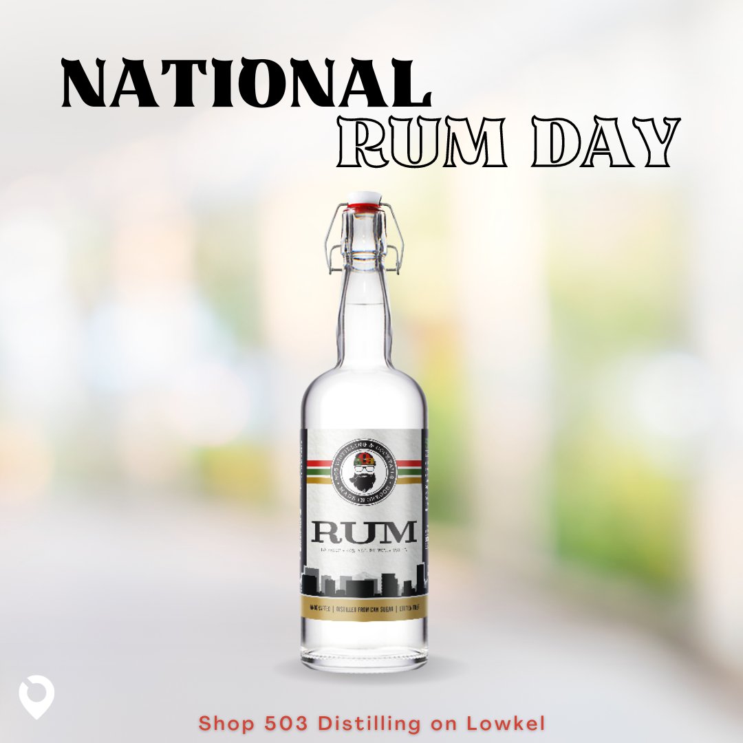 shoplowkel's tweet photo. It's National Rum Day! π Get your fav. Rum by @503Distilling through Lowkel and get it delivered today!
Download App Link: https://t.co/gVQ8E83HGR
#NationalRumDay #Rum #PDXDrinks #ShopLocal #LocalDrinks #ShopSmall #Lowkel https://t.co/0aX4tGrA7a