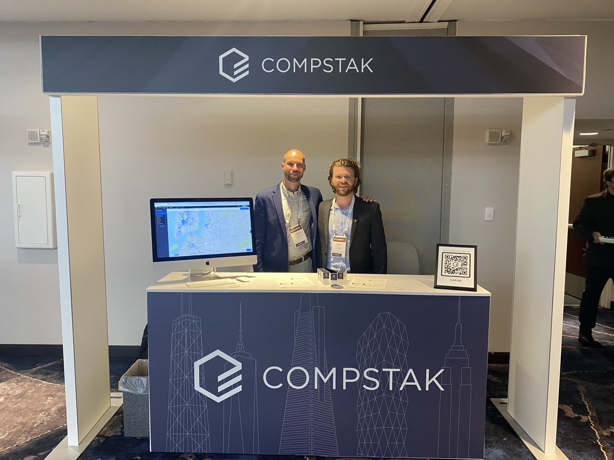 CompStak's tweet photo. We're at the C5 Summit in New York City! 

Come stop by to check out how CompStak can help you close better, faster deals. 🚀 (Or come by and say hi to Cam and Hayden!👋)

@narcommercial #C5Summit #CREtech https://t.co/t1QuBZMTuo