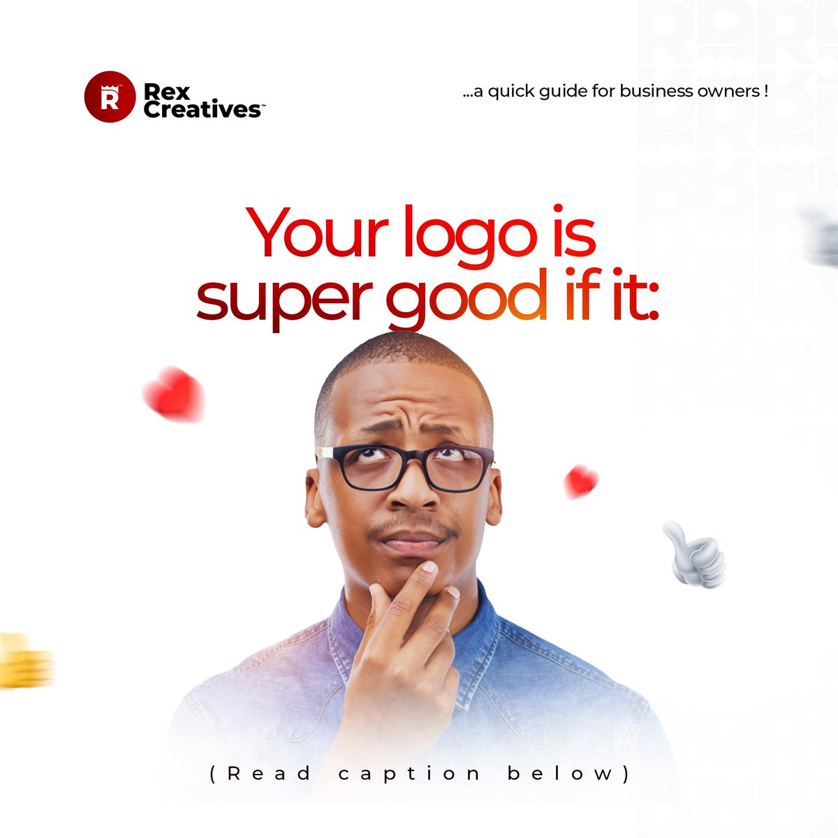 rex_creatives's tweet photo. Your logo is a major part of your brand identity. 

It’s the visual cue that people will immediately identify as your brand.

Save this post for later and tag other brand owners to see this!

Instablog▪︎#Asuuwhy▪︎#UTAS▪︎Here we go▪︎Objdients https://t.co/hBV9L9w8zm