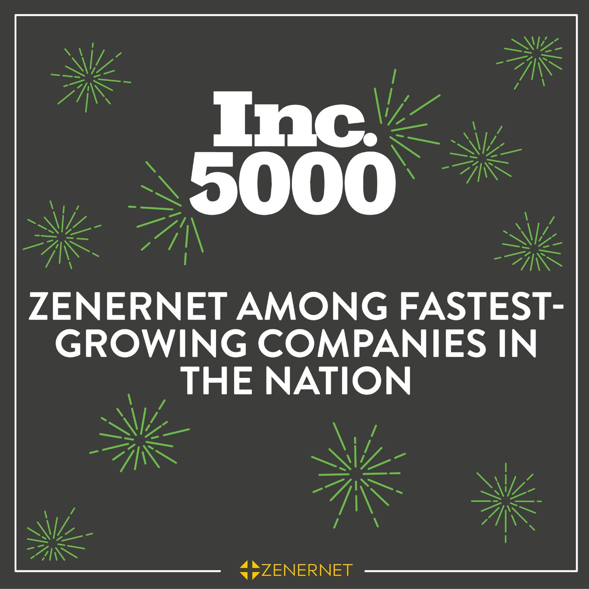 zenernet's tweet photo. Zenernet has been recognized as one of the top 200 fastest-growing private companies in the U.S. by @inc magazine! https://t.co/00WhUvJuUq https://t.co/03YVHoAyFU